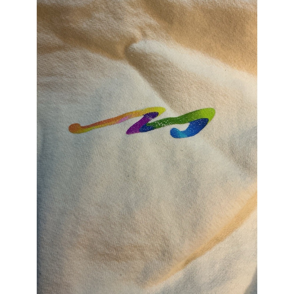 Mamenta Move Product Hoodie XL Cream HEAVY Sweatshirt Logo Front Unisex Oversize
